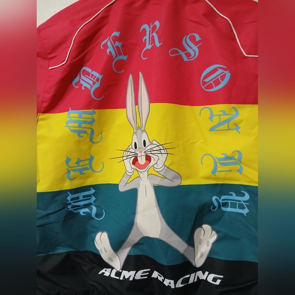 Members Only × Looney Tunes Lola Bunny & Bugs Bunny Windbreaker Juniors Size: L - Picture 9 of 9